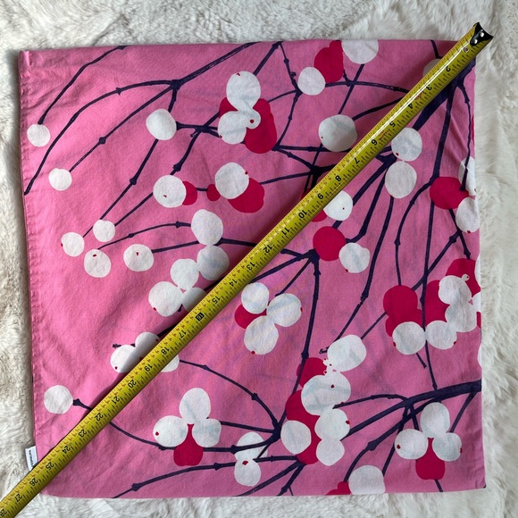 Marimekko Pink White Navy Accent PillowCover - Picture 5 of 7